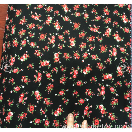 92% Polyester 8% Spandex Peach Skin print fabric